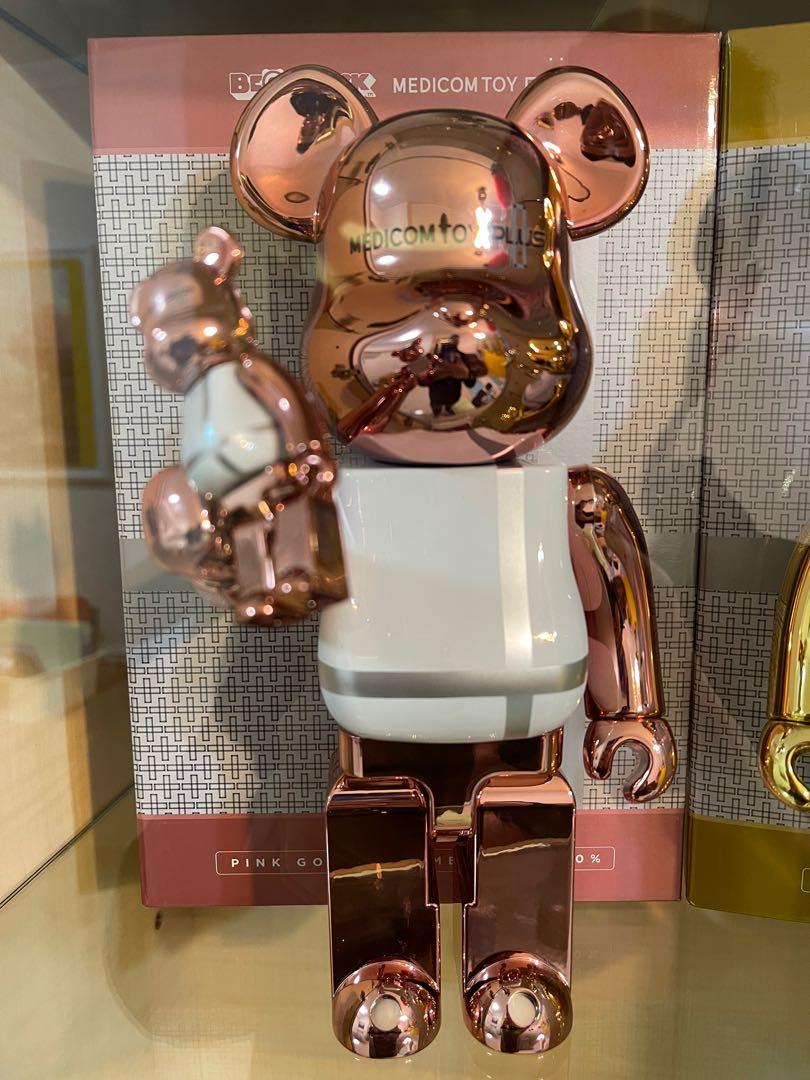 日本最大の CHROME GOLD PINK BE@RBRICK 1000％ メディコムトイ PLUS ...