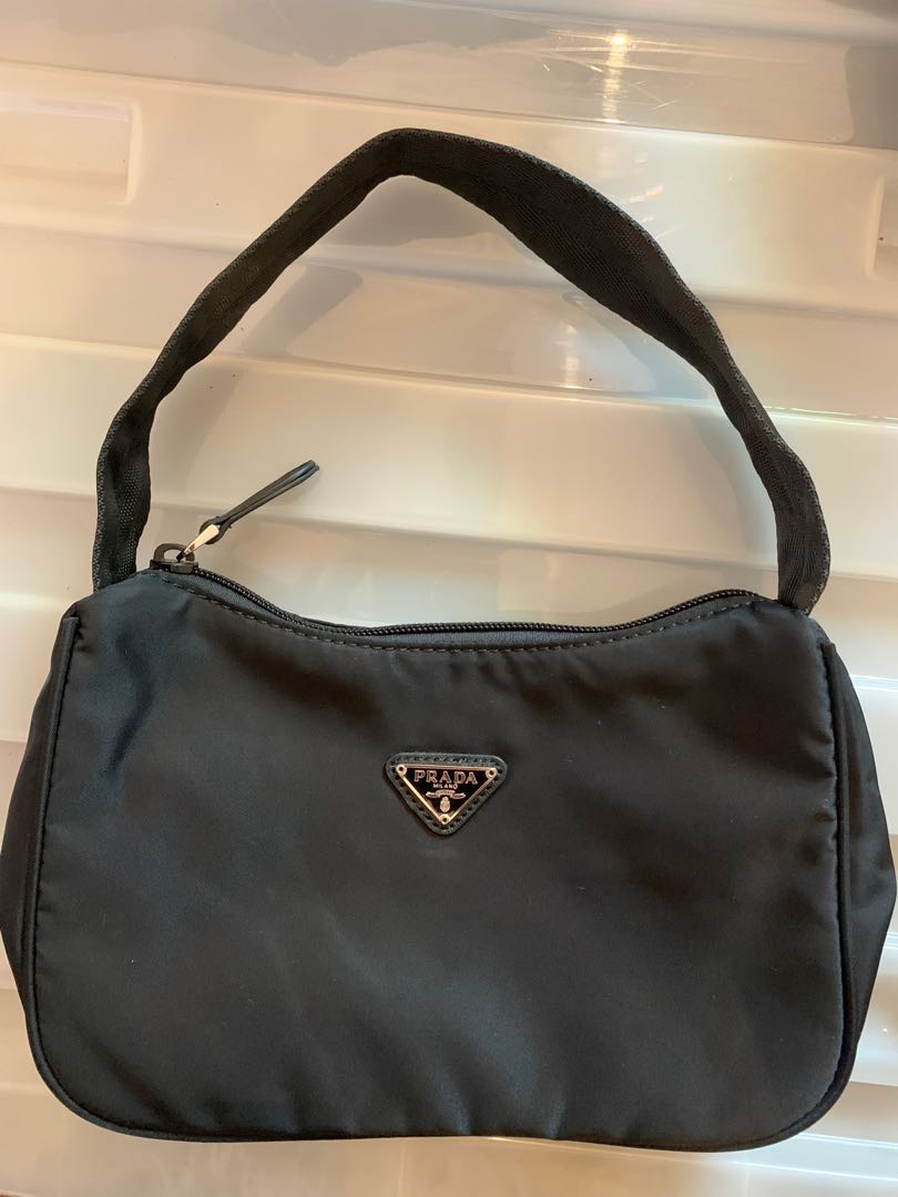 Black Vintage Prada Baguette Bag, Luxury, Bags & Wallets on Carousell