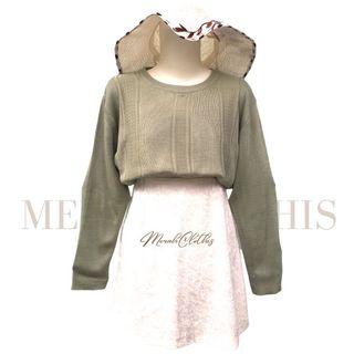 BLUS KNIT KOREAN MATCHA ATASAN
