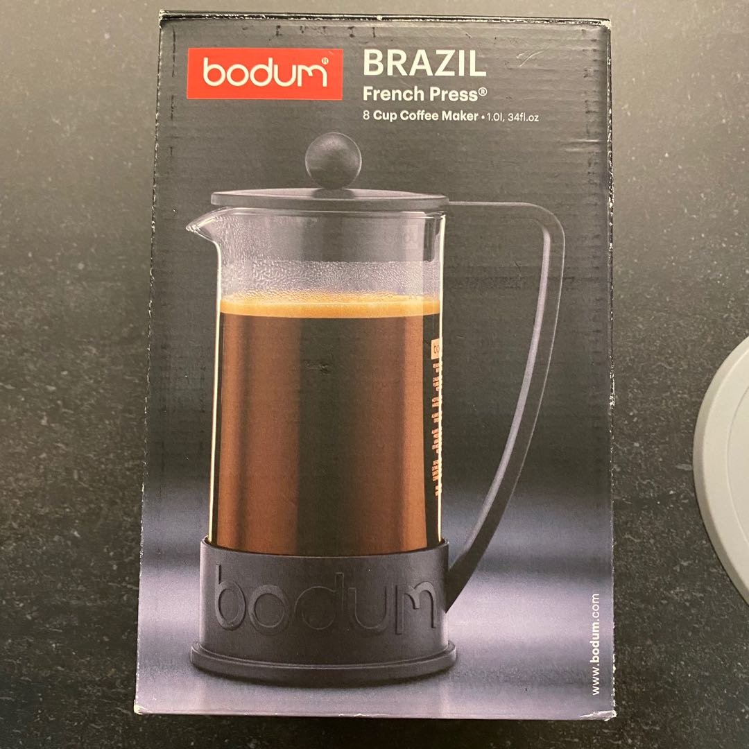 Bodum Brazil French Press 1L, TV & Home Appliances, Kitchen Appliances