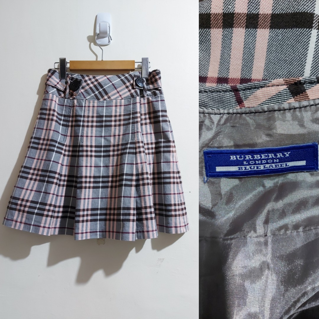 Burberry Blue Label Pleated Skirt Luxury Apparel on Carousell
