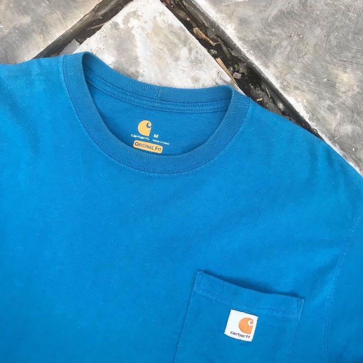 Carhartt T-Shirt Pocket Blue Lagon 