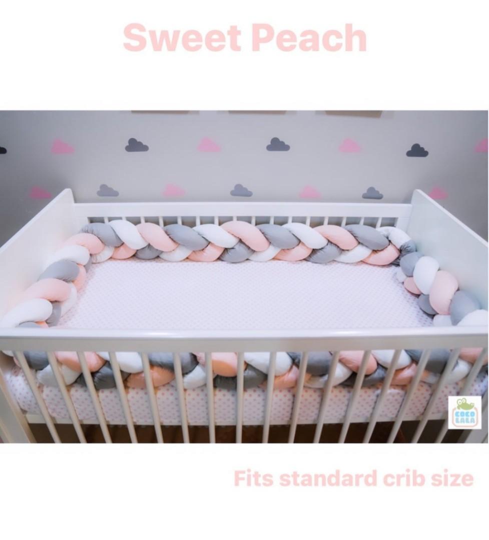 Cocolala Braided Crib Bumper - Sweet Peach (Category: Cots & Cribs) located in Taguig. Submitted by MCSison (Listing ID 1141025206, Image 2). Description: Available 1 set with bag Rfs: outgrown by baby Shipping c/o buyer.
