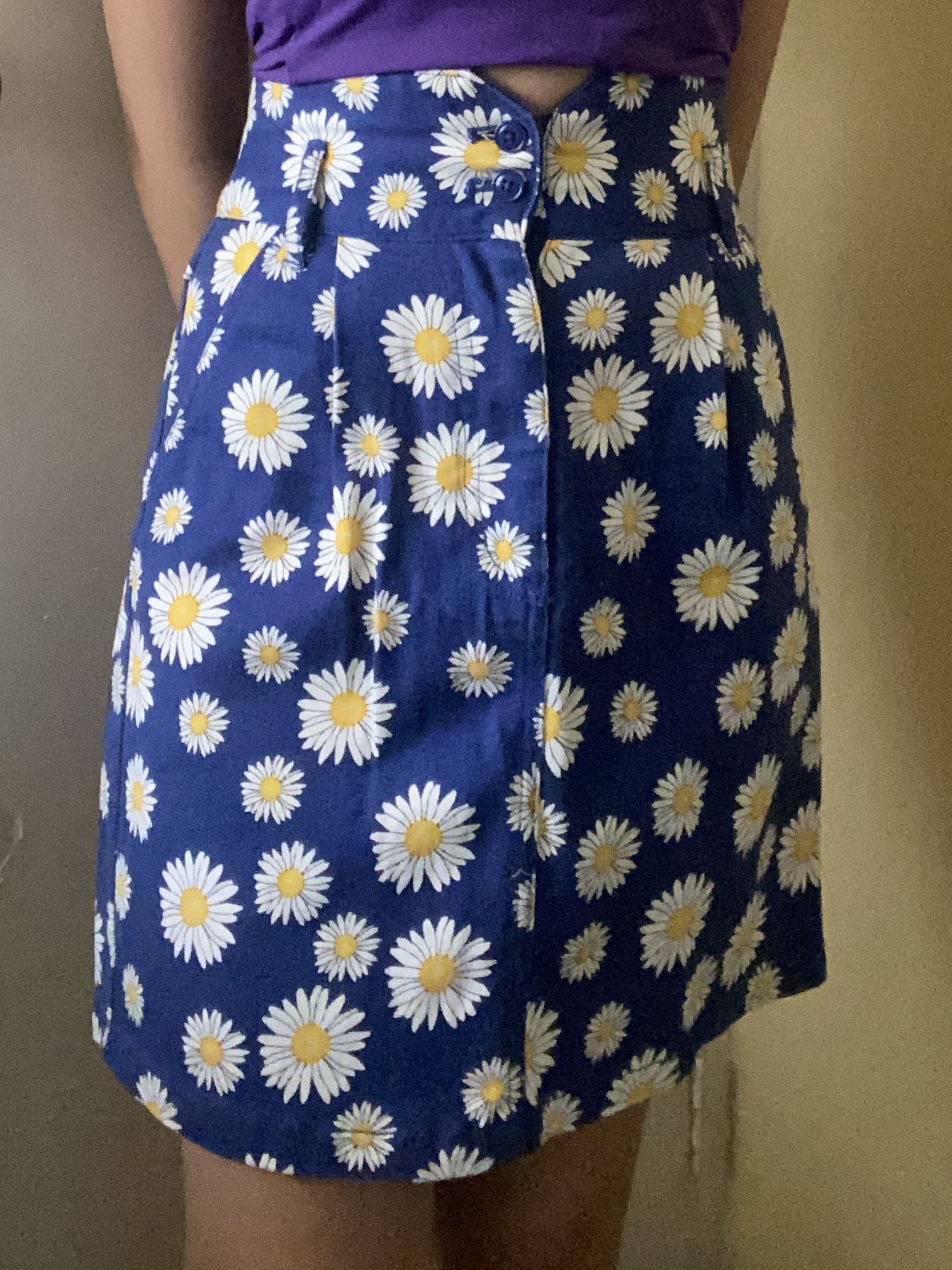 Daisy denim skirt, Women's Fashion, Bottoms, Skirts on Carousell