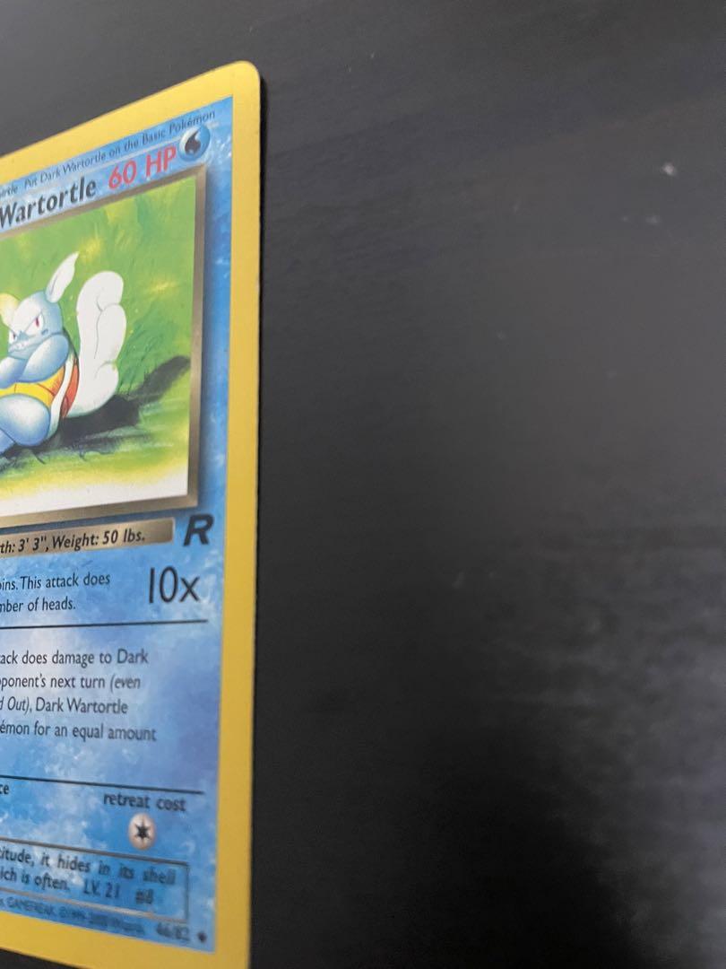 Dark Wartortle 1st Edition Team Rocket Pokemon Card 46/82, Hobbies & Toys,  Memorabilia & Collectibles, Vintage Collectibles on Carousell