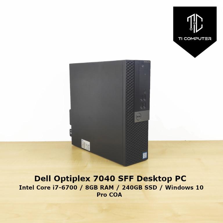 DELL OPTIPLEX 7040 SFF INTEL CORE I7-6700 8GB RAM 240GB SSD DESKTOP  REFURBISHED PC, Computers & Tech, Desktops on Carousell