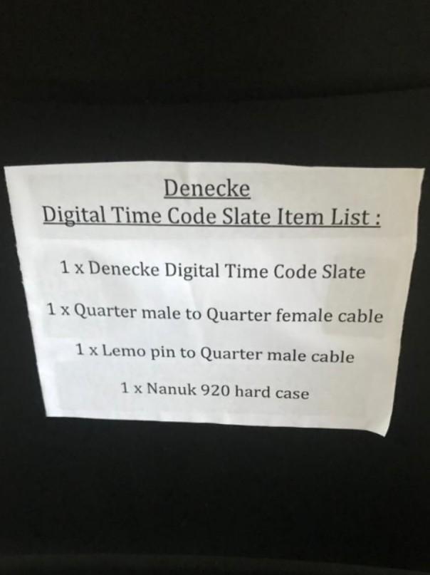 Denecke TS-3 Time Code Slate with Nanuk hard case, Photography ...