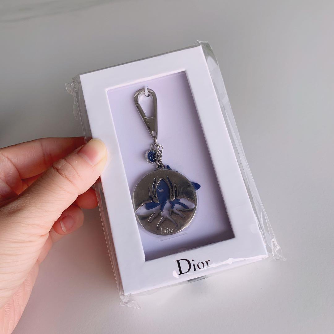 Dior Blue Bee Keychain Key holder