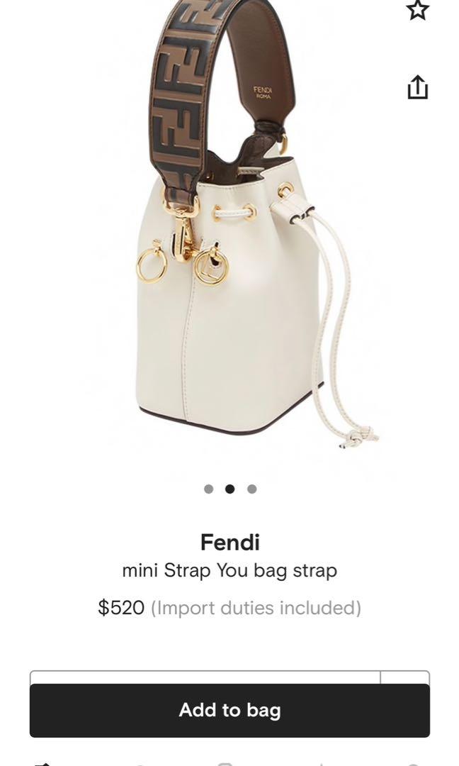 🔥🔥Fendi Ff Mini Strap You Bag Strap , Luxury, Bags & Wallets On Carousell