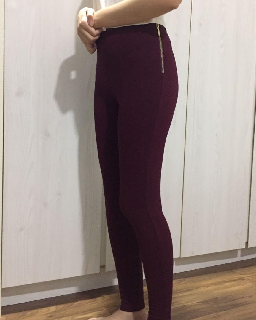 Plum jeggings sales