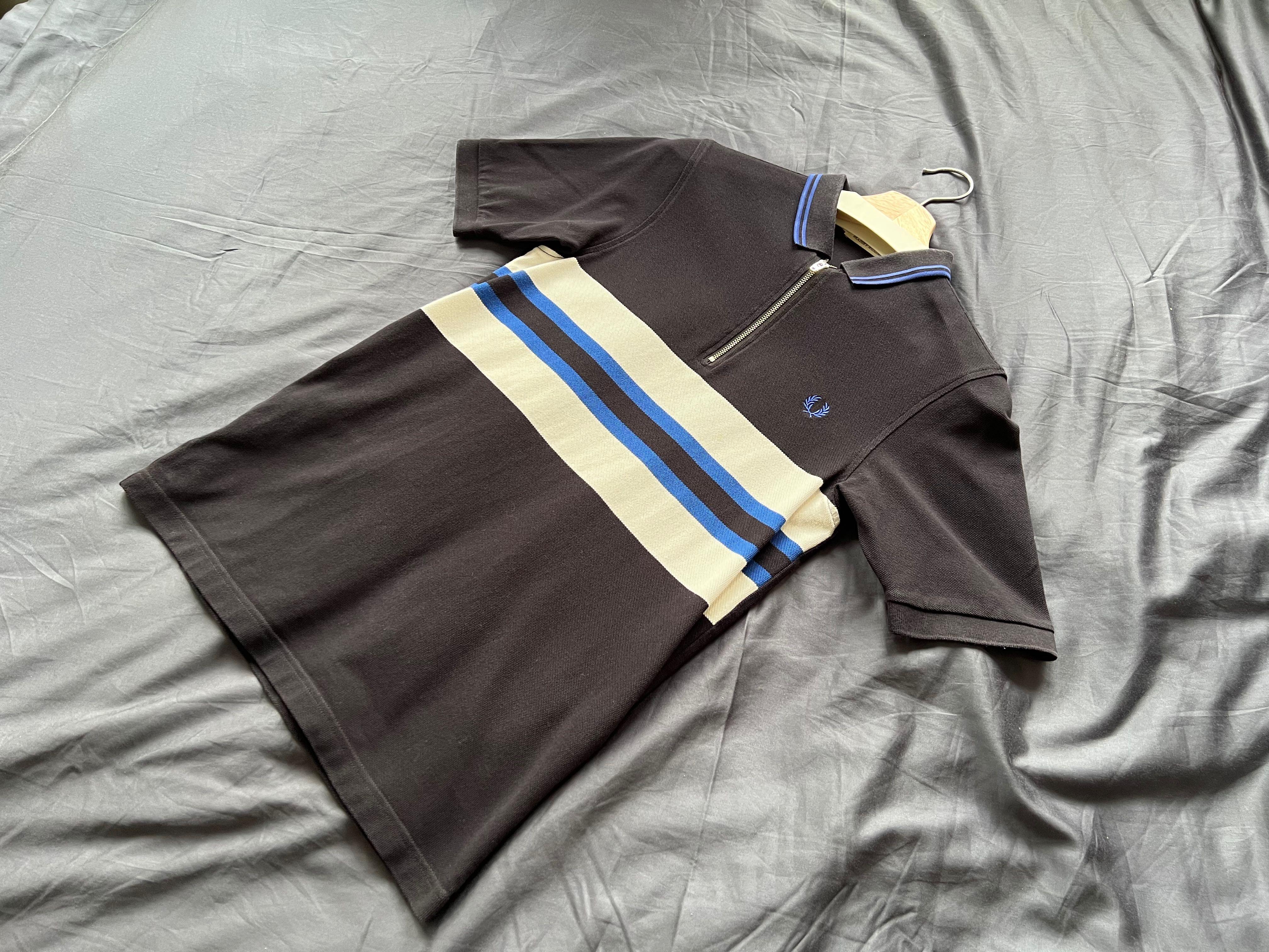 Fred Perry Bradley Wiggins Bomber Stripe Polo Black
