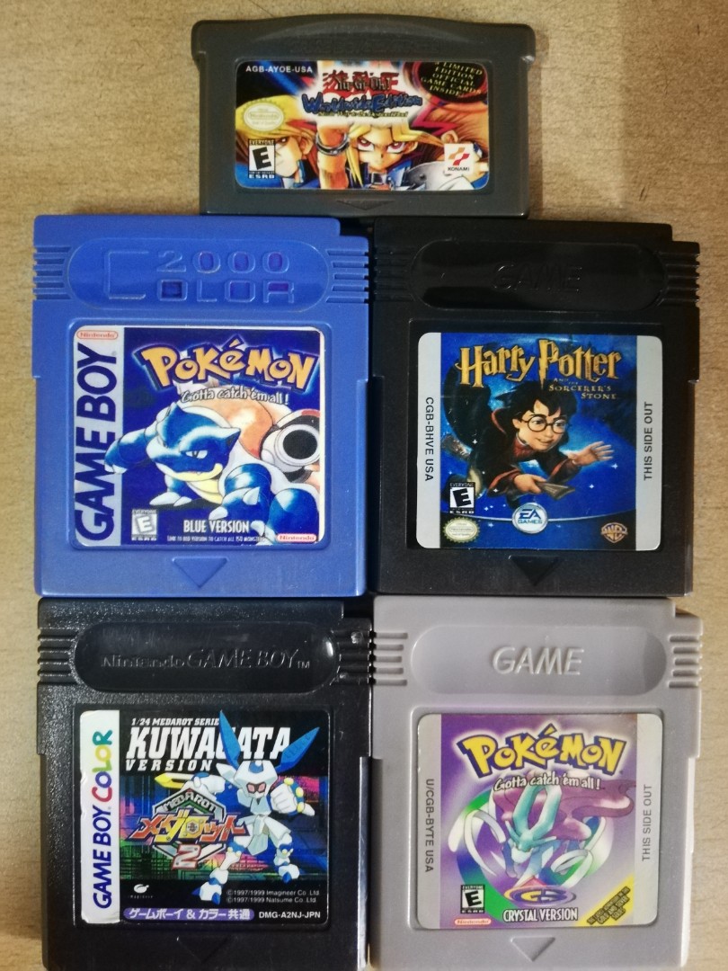 Gameboy color cartridge 5 pcs. Set, Video Gaming, Video Games, Nintendo on Carousell