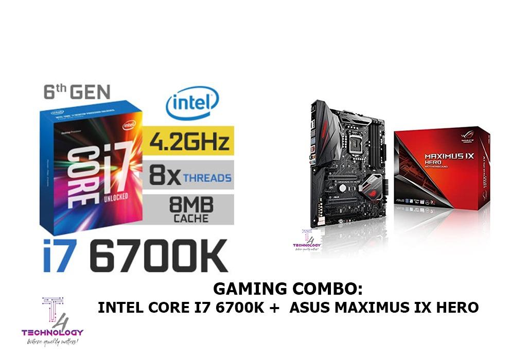 Gaming Pc Intel Core I7 6700k With Asus Maximus Ix Hero Electronics Computer Parts Accessories On Carousell