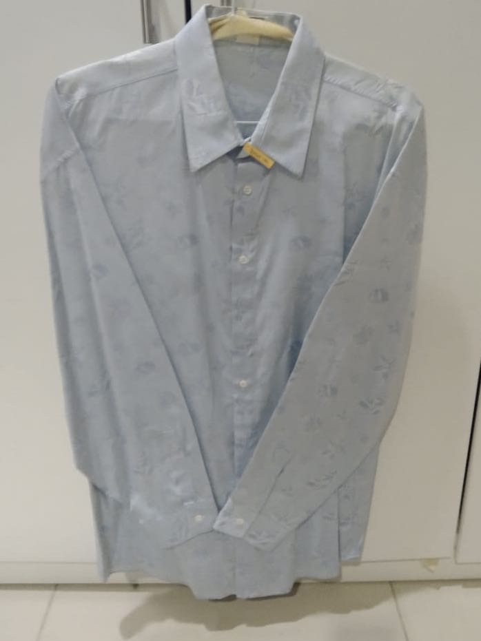 Gianni Versace Blue Shirt Authentic 