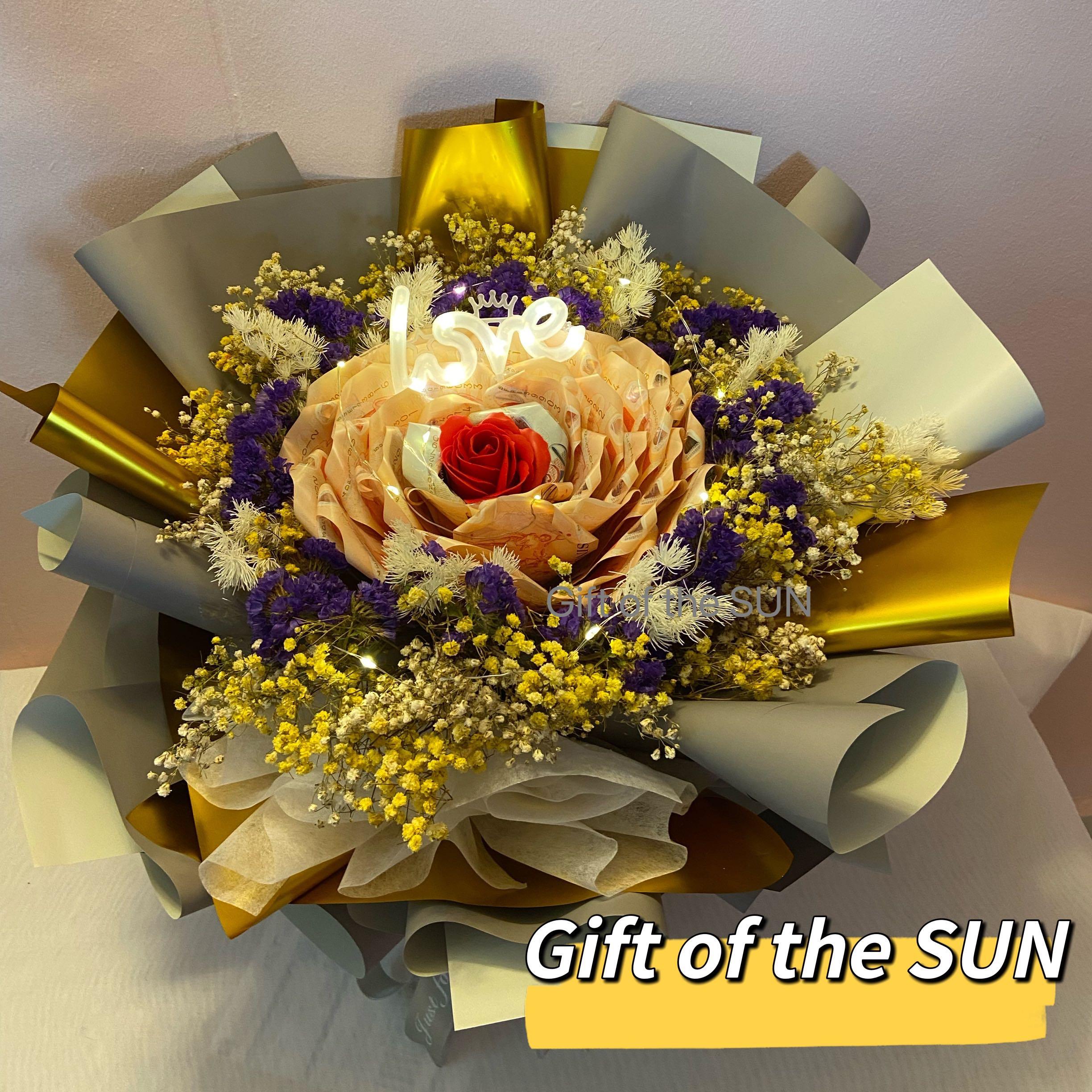 Happy Anniversary Flower Bouquet / Happy Anniversary / Money Flower Bouquet , Hobbies & Toys