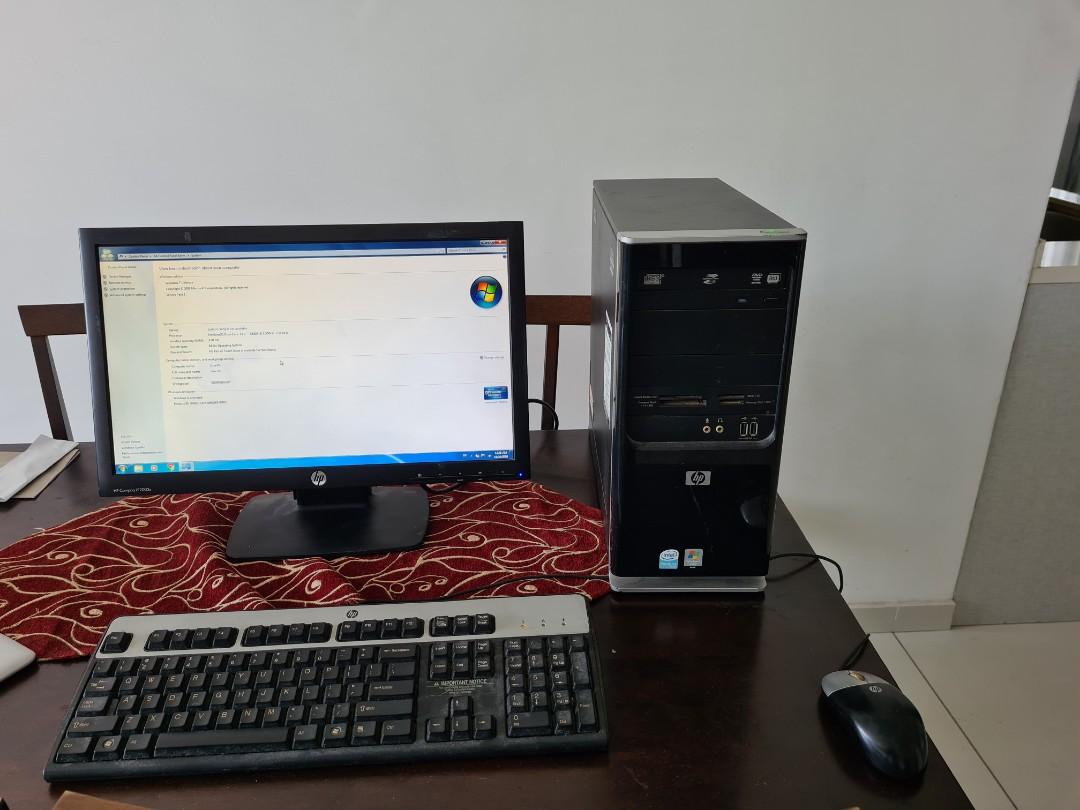 HP desktop Computer full set, Computers & Tech, Desktops on Carousell