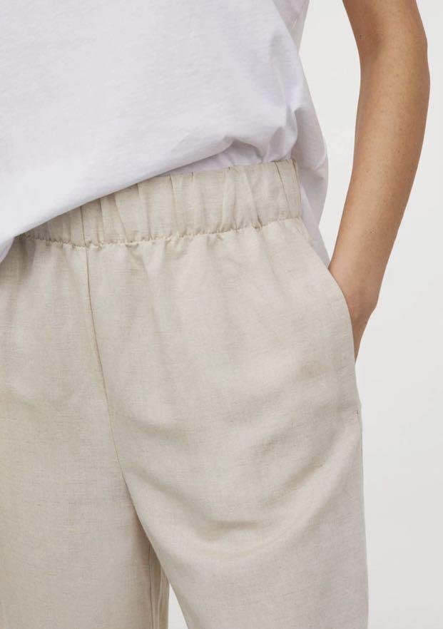 Vince Slouchy Linen-Blend Cropped Trousers - Bergdorf Goodman