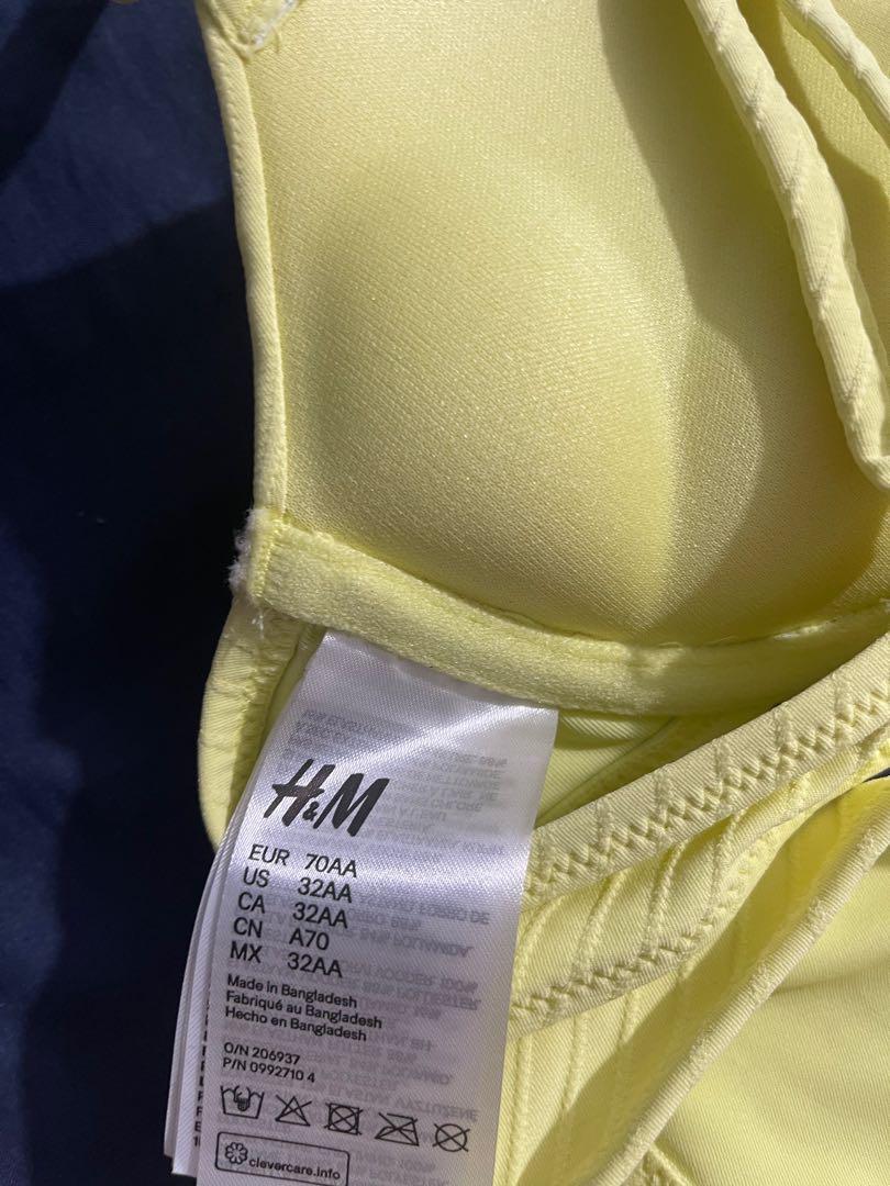 H&M Yellow Bikini, Women's Fashion, Swimwear, Bikinis & Swimsuits on Carousell