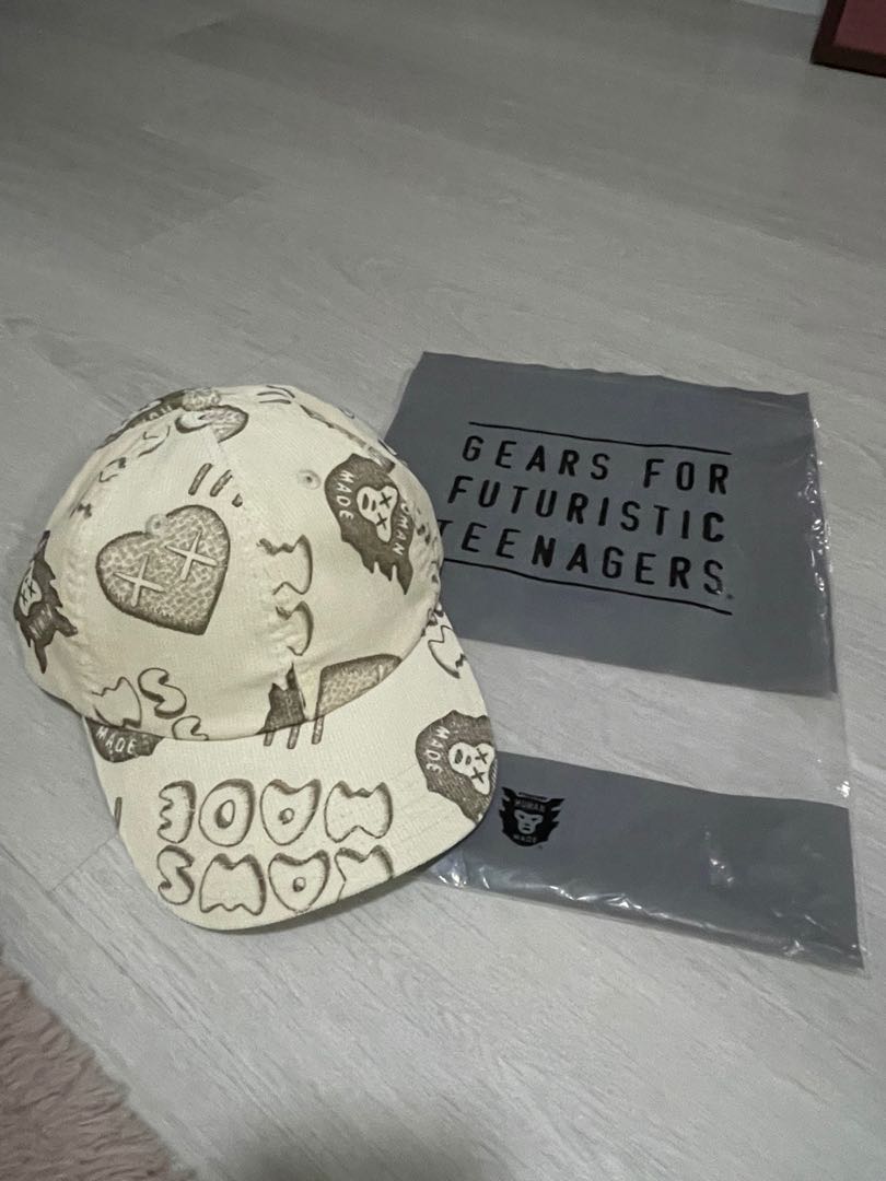 Human made x kaws corduroy cap, Men's Fashion, Watches