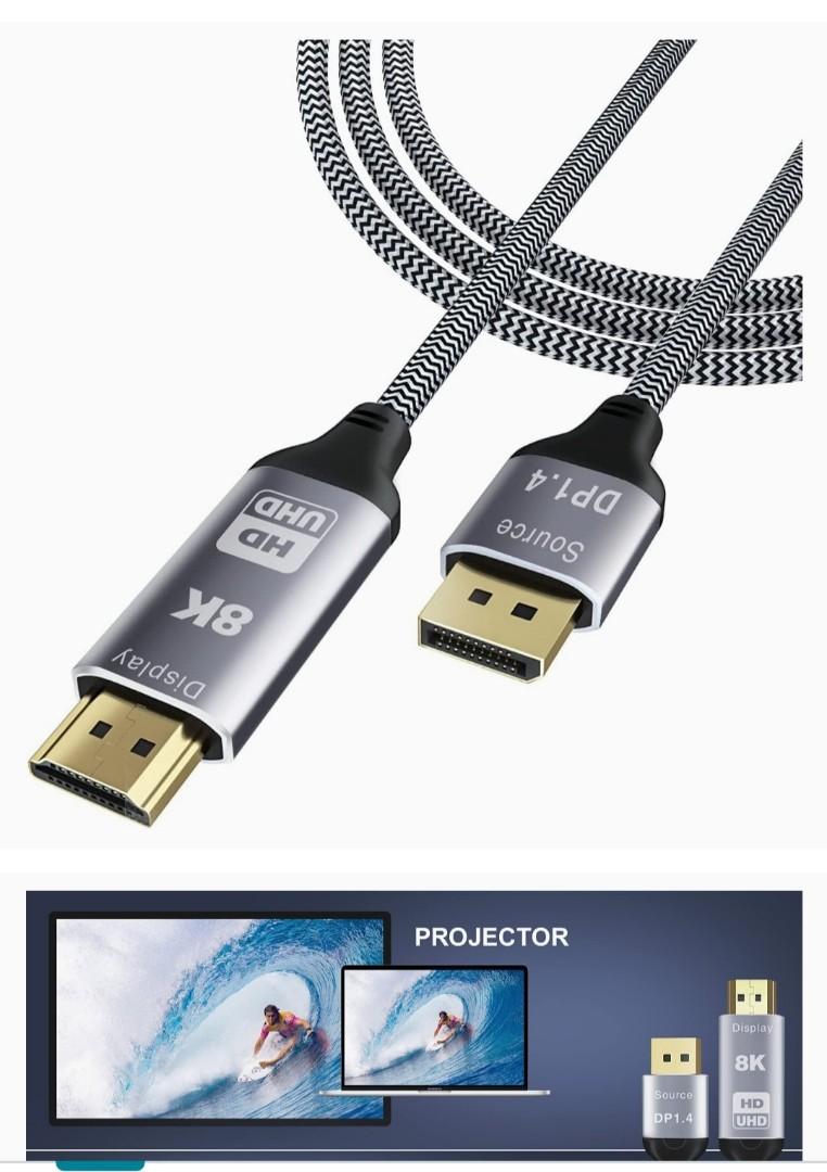 Adaptateur Displayport 8K vers HDMI DP1.4 (Source) vers HDMI 2.1