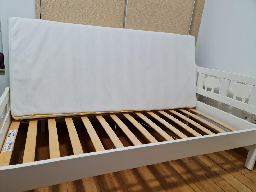 Ikea Kritter Kids Bed With Grills And Mattress, Babies & Kids, Baby