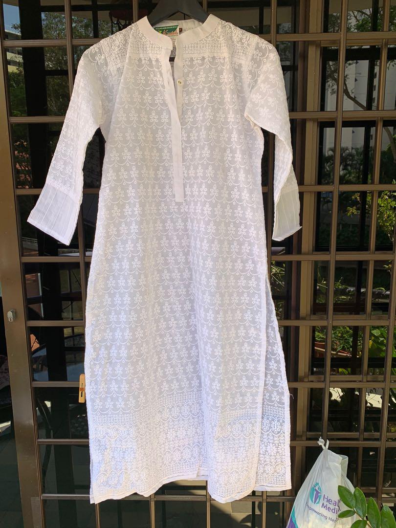 Indian Long Kurti - Chicken Design 