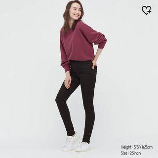 Uniqlo - Jeans High Rise Skinny Ultra Black size 26