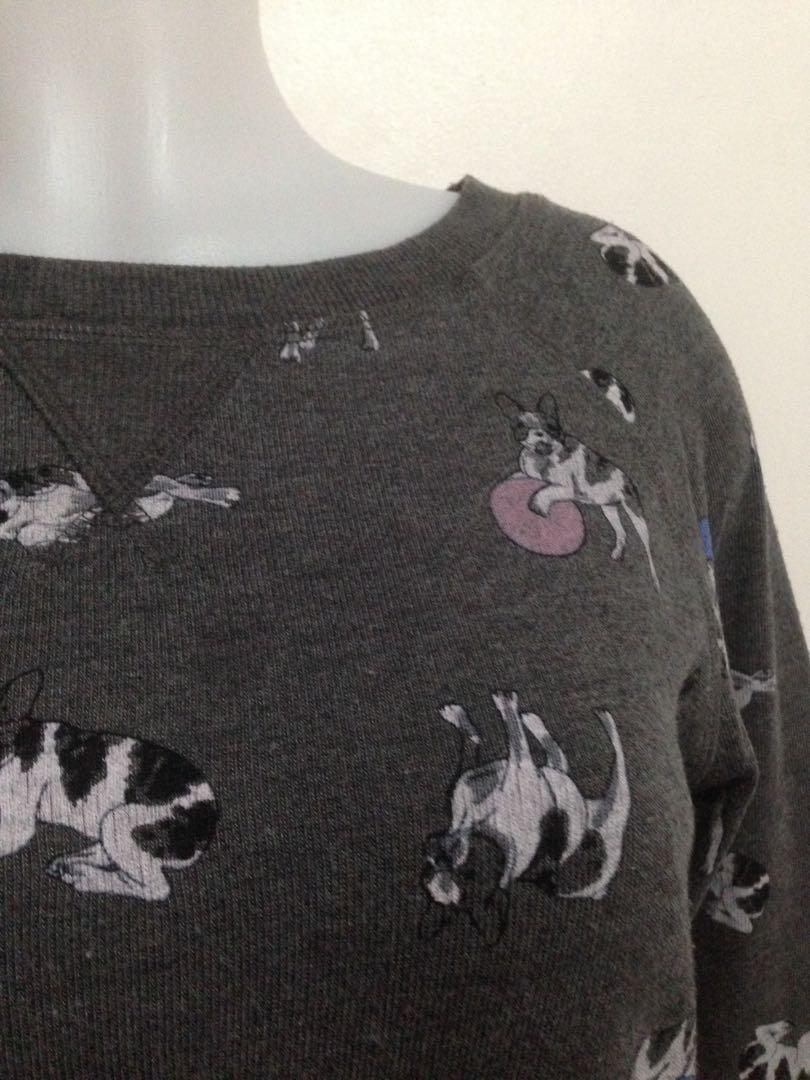 Joe fresh Dog design sweater, Women's 