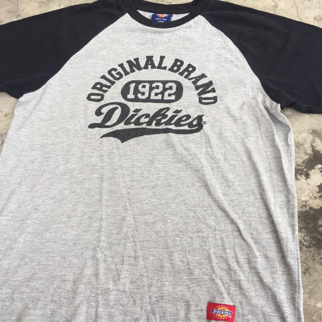 Kaos Dickies Two Tone Hitam x Abu 