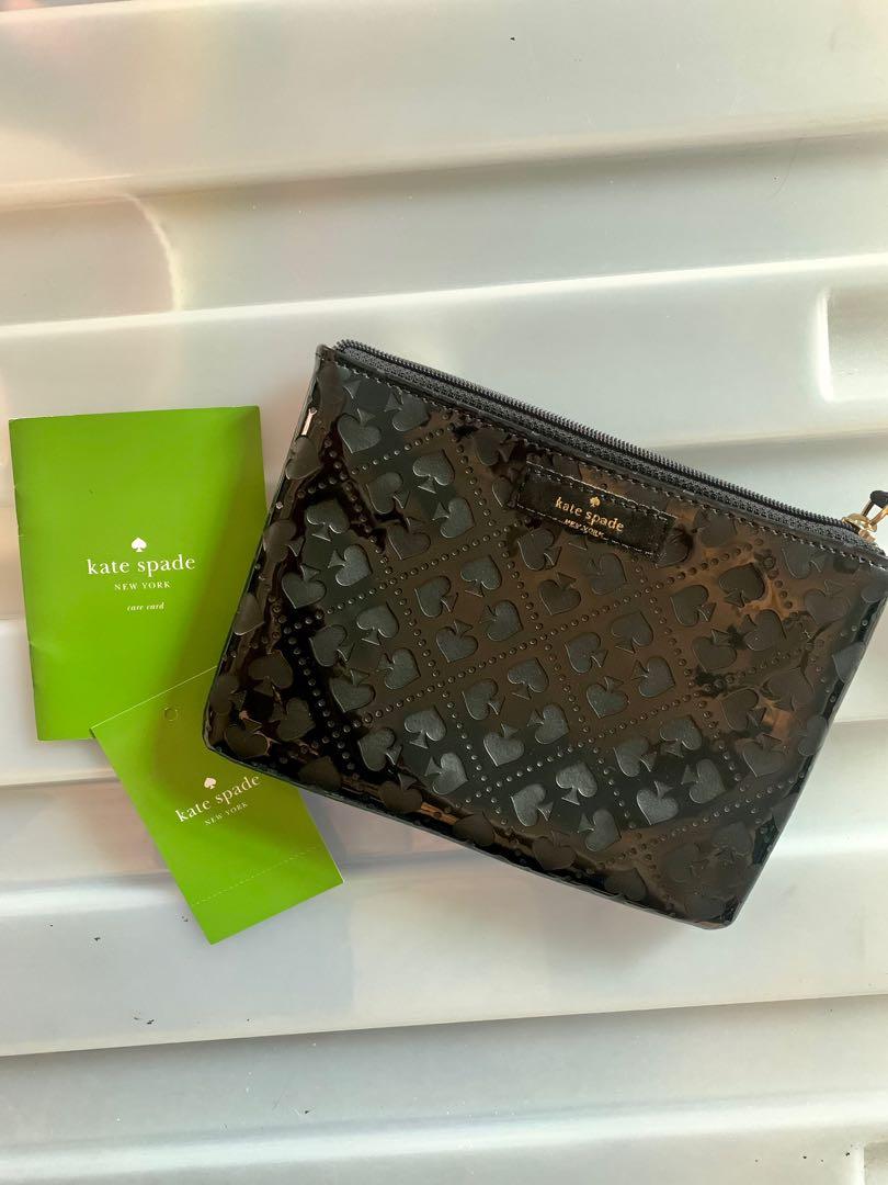 Kate Spade Mini Pouch (Category: Luxury Bags & Wallets) located in Mandaluyong City. Submitted by amvvg (Listing ID 1141036667, Image 2). Description: Kate Spade mini pouch with care card and tag Authentic from US All pictures posted Stored only not used Selling for only 1500 Rfs: Decluttering For pickup in Mandaluyong.