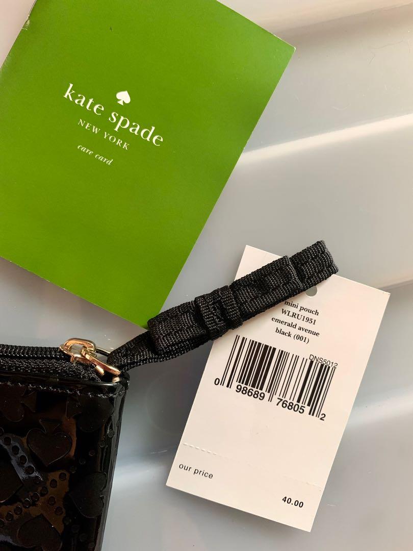 Kate Spade Mini Pouch (Category: Luxury Bags & Wallets) located in Mandaluyong City. Submitted by amvvg (Listing ID 1141036667, Image 3). Description: Kate Spade mini pouch with care card and tag Authentic from US All pictures posted Stored only not used Selling for only 1500 Rfs: Decluttering For pickup in Mandaluyong.
