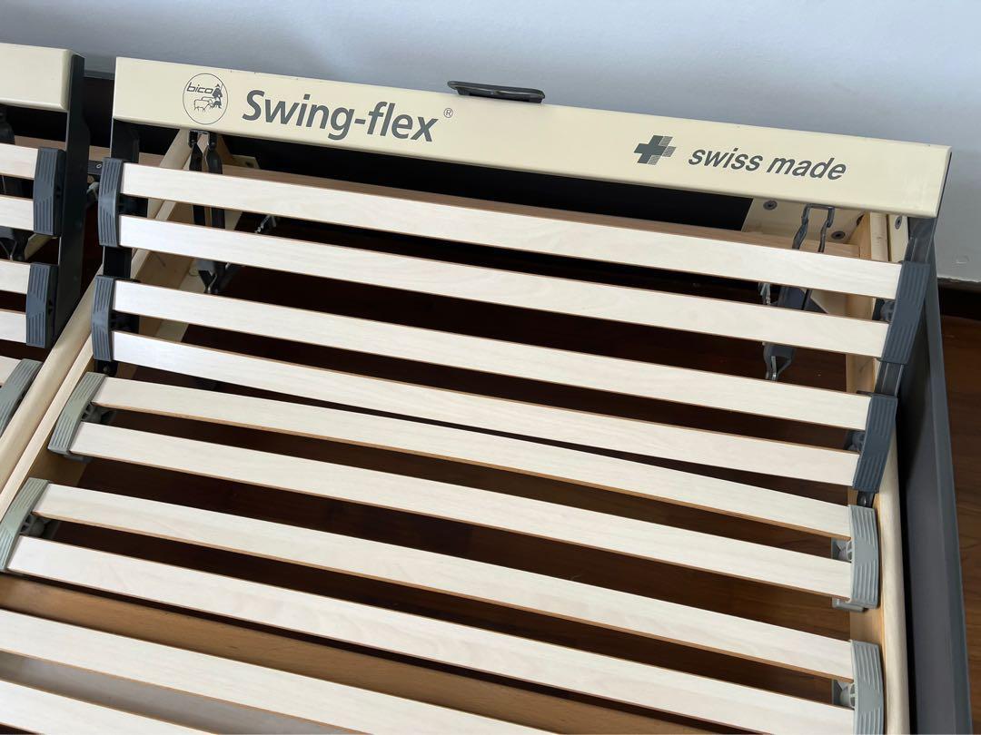 King Bed Frame Swiss Swing Flex 210cm, Swing King Bed Frame
