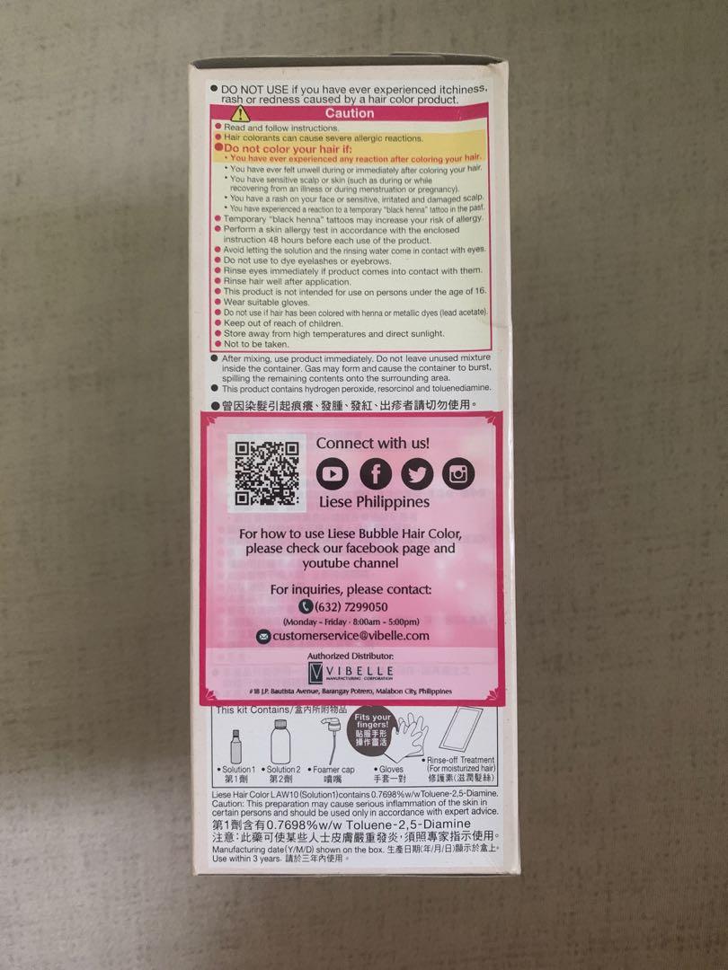 Liese Creamy Bubble Color in Silvery Brown shade, Beauty & Personal