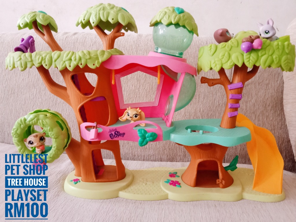 Littlelest Pet Shop Tree House Playset, Hobbies & Toys, Collectibles
