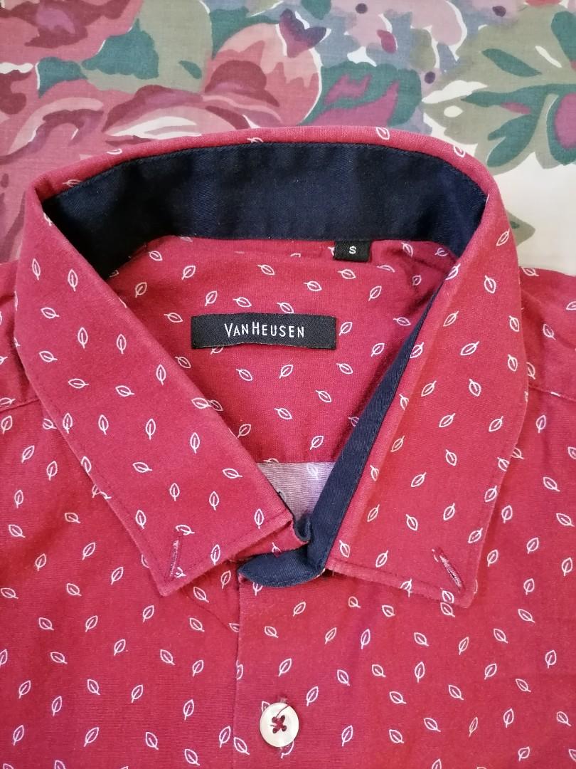 Long-sleeved (Category: Activewear) located in Quezon City. Submitted by jongloyd (Listing ID 1141026737, Image 3). Description: Long-sleeved VanHeusen Small Red White Leafy design combi. Like new. Perfect for corporate, casual party attire. RFS: Nakatabaan dina nagagamit Nakatago nalang..