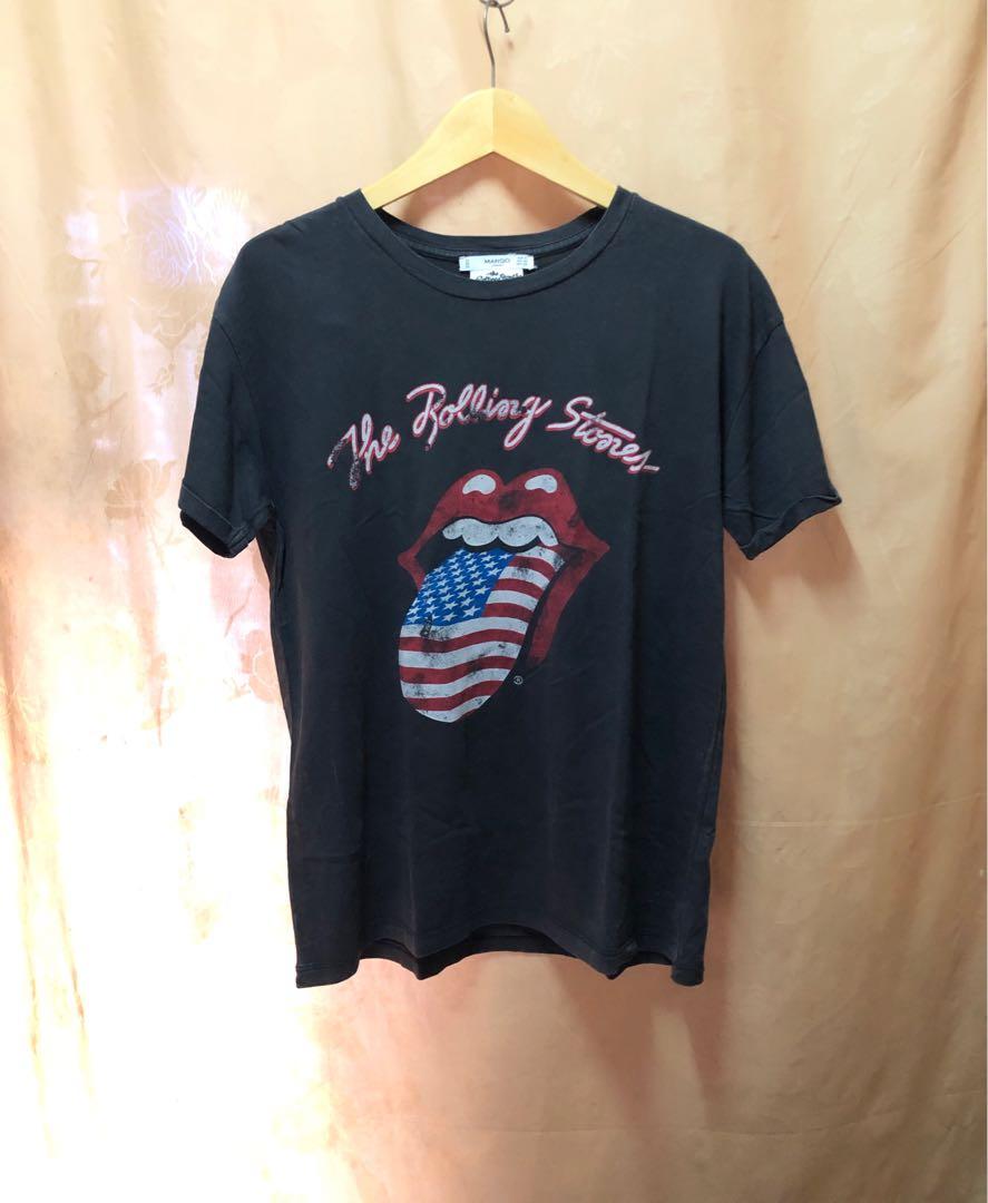 Mango rolling Stone top, Fesyen Pria 