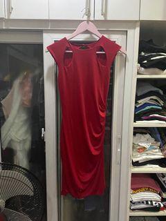 MARTIN BAUTISTA red mini dress