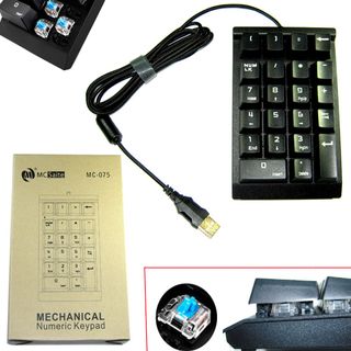 Mc Saite MC-075 Wired Mechanical Numeric Blue Switch Keyboard, 22 Keys