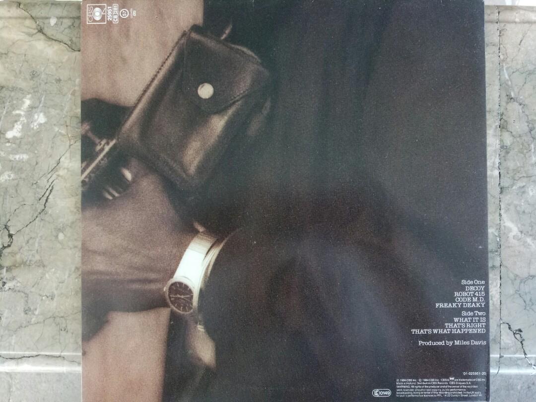 Miles Davis LP Vinyl Plaka (Category: Vinyls) located in Las Pinas. Submitted by kinganalog (Listing ID 1141164333, Image 3). Description: Miles Davis LP Vinyl Decoy album. Cover M, media M. Made in USA. Shipping nationwide, payment can be done via Unionbank or Palawan, COD is okay at buyer's account and expense. Our shop is now open located at Metrocor Homes B Las Pinas City along Marcos Alavarez Hi Way, see you analog peeps!.