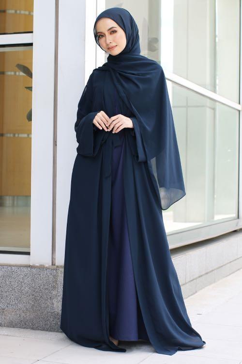 Navy sales blue abaya