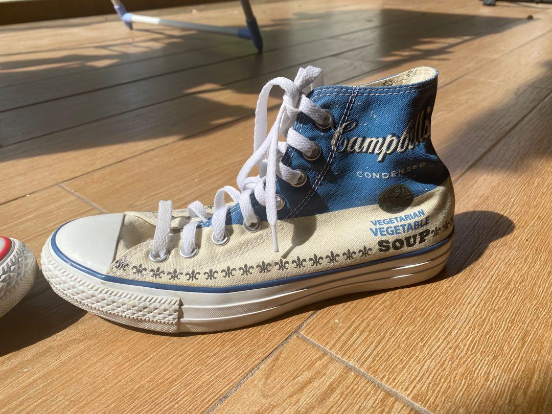 mens 7 womens 9 Special edition sneakers chuck taylor Andy Warhol converse campbells