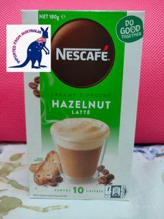 Nescafe Hazelnut Latte (10 sachets) from Australia