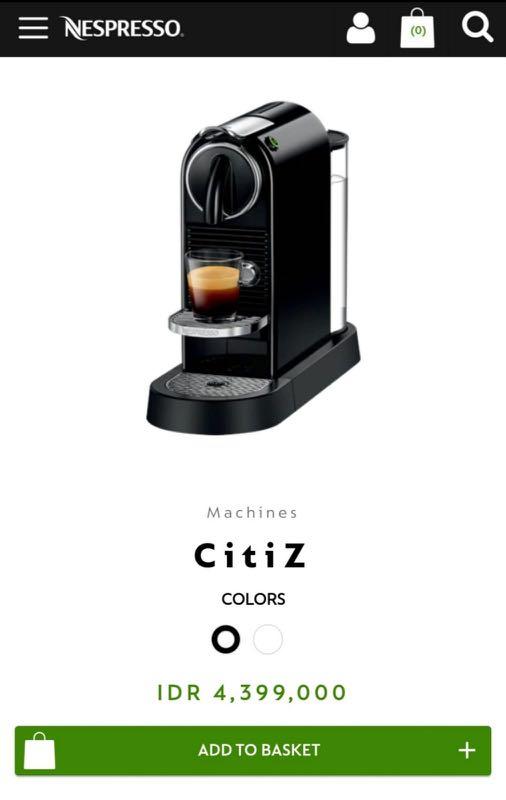 Nespresso citiz, Kitchen \u0026 Appliances 