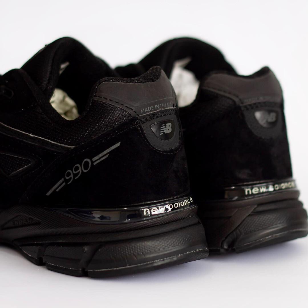 NEW BALANCE 990 V4 BLACK, Fesyen Pria 
