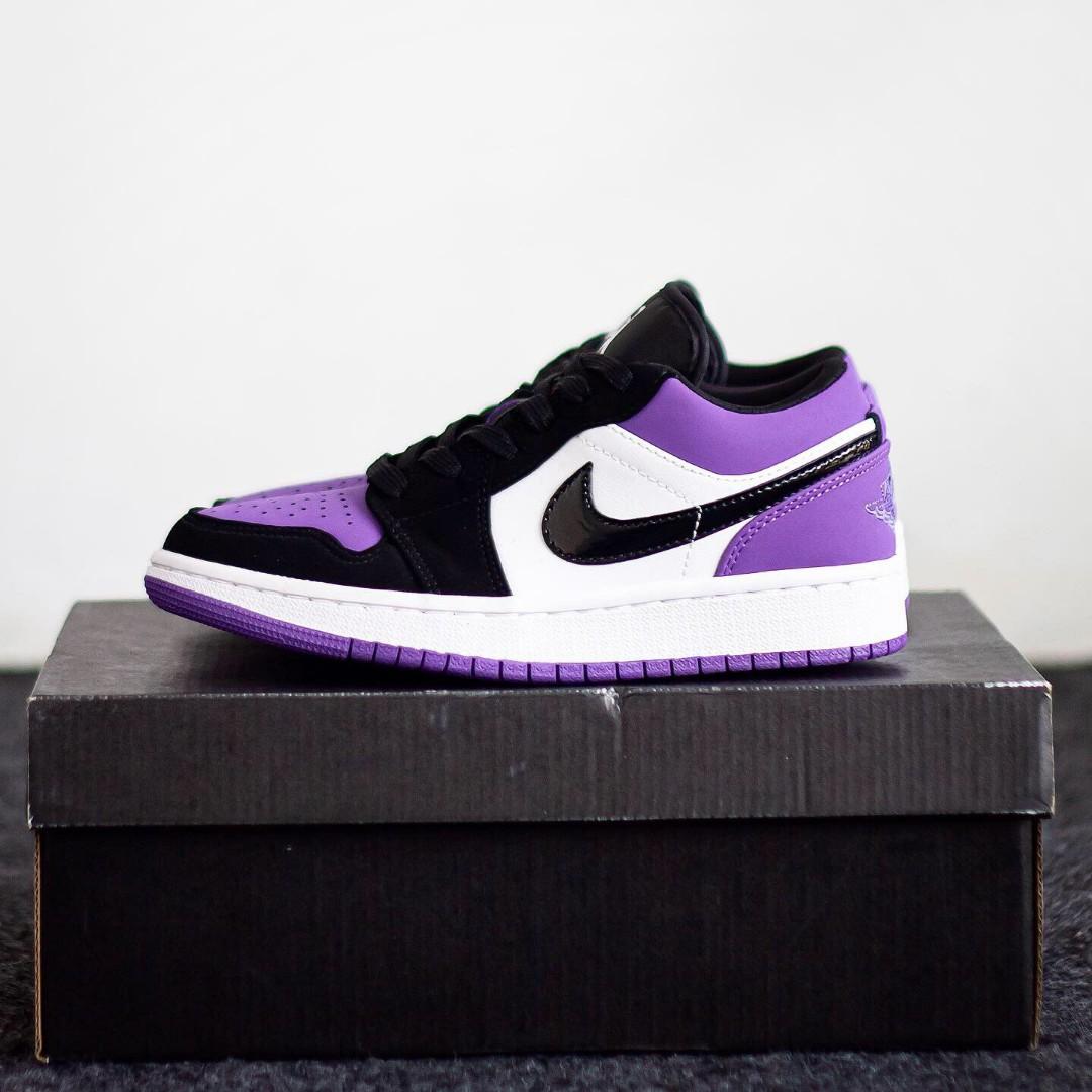 air jordan retro 1 low court purple