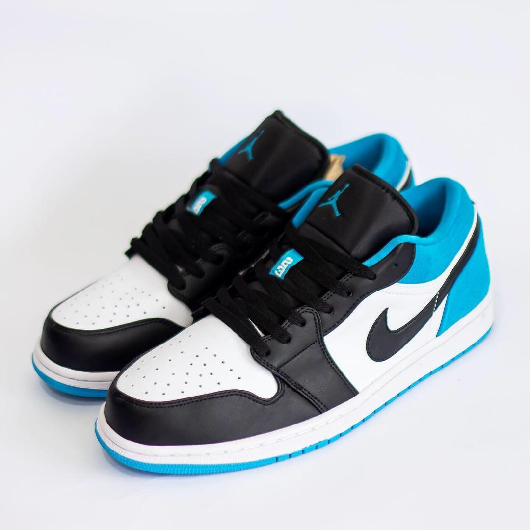 NIKE AIR JORDAN 1 LOW SE LASER BLUE BRAND NEW IN BOX, Fesyen Pria, Sepatu ,  Sneakers di Carousell