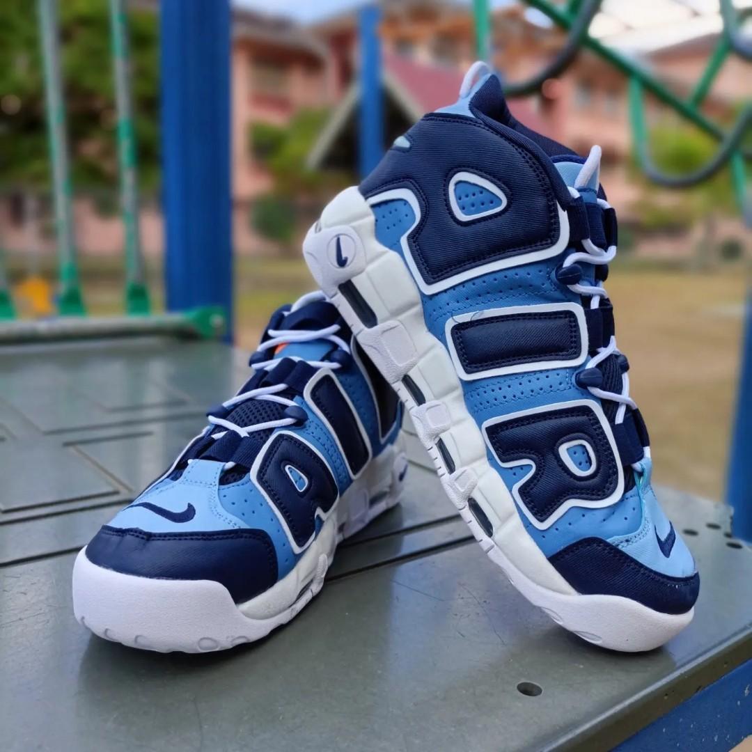 Navy blue uptempo mens sales