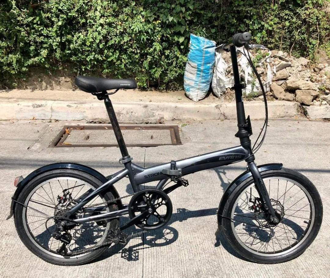 Evans strong sales folding bike