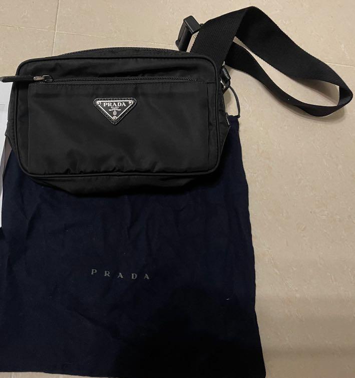 Prada Marsupio Tessuto Montagna Nero Tu Belt bag, 名牌, 手袋及銀包