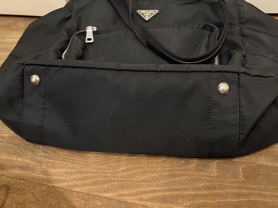 Prada Nylon Diaper Bag in Black